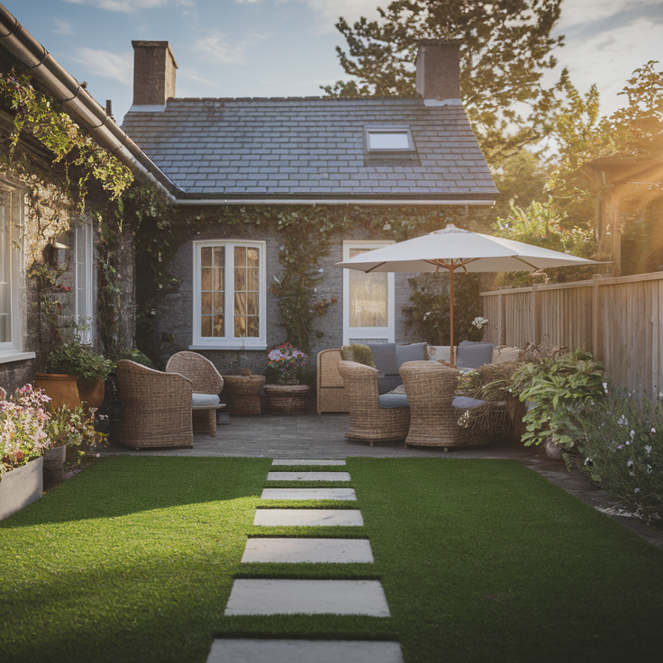 Lush artificial grass installation by Artificial Grass West